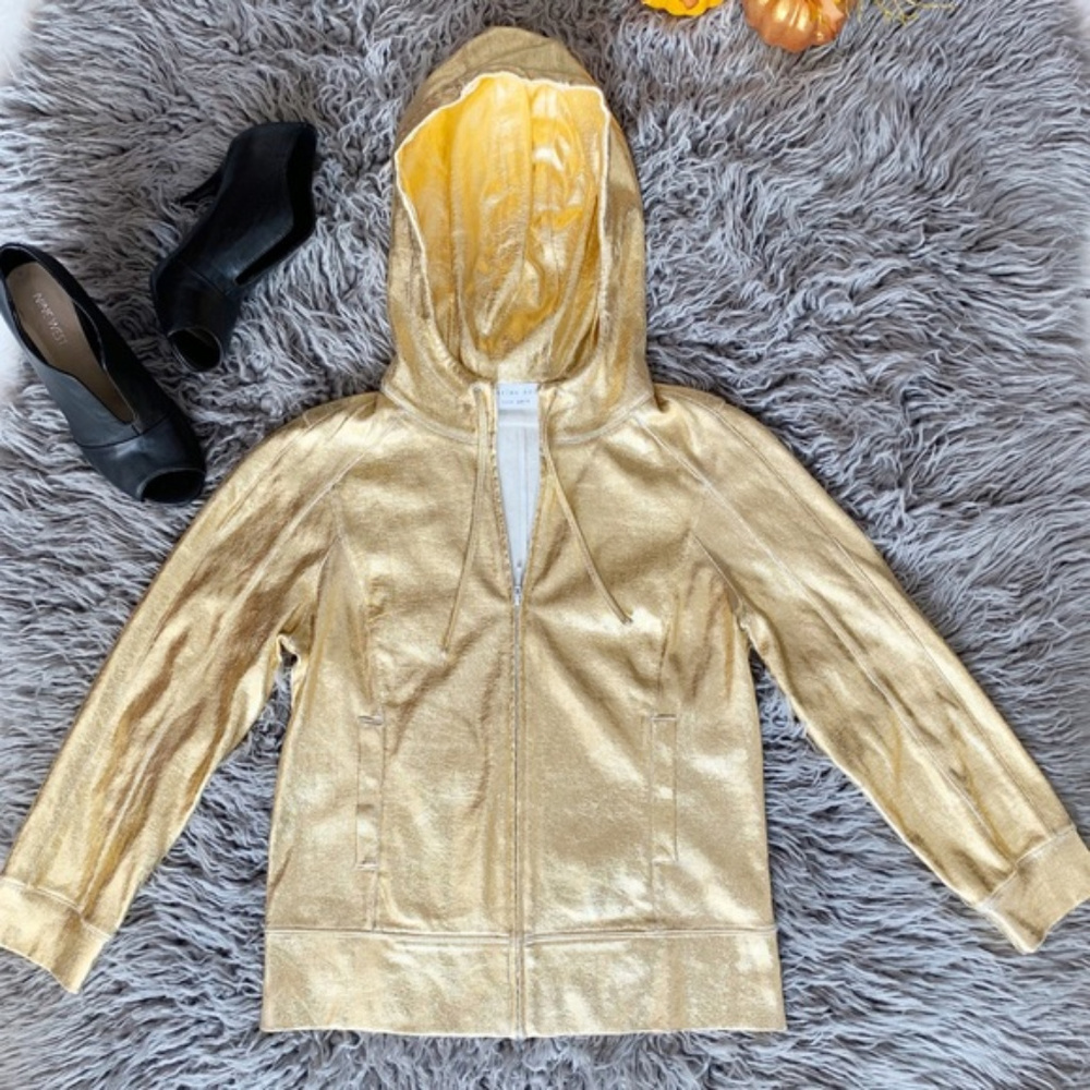 5x$25 Charles Nolan Golden Metallic Hoodie